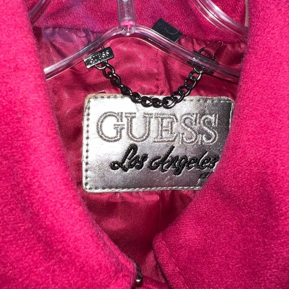 Guess Los Angeles fuchsia ruffle pea coat - Picture 5 of 8